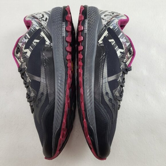 Saucony Peregrine 8 Running Shoe Womens 10.5 Black Vibram Trail Ice Snow Sneaker - Picture 7 of 13